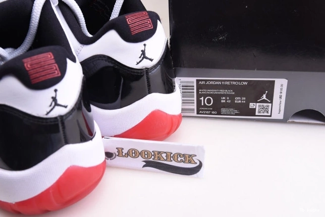 Reps TBK Bred Air Concord Low Retro 11 Jordan AV2187-160 0823